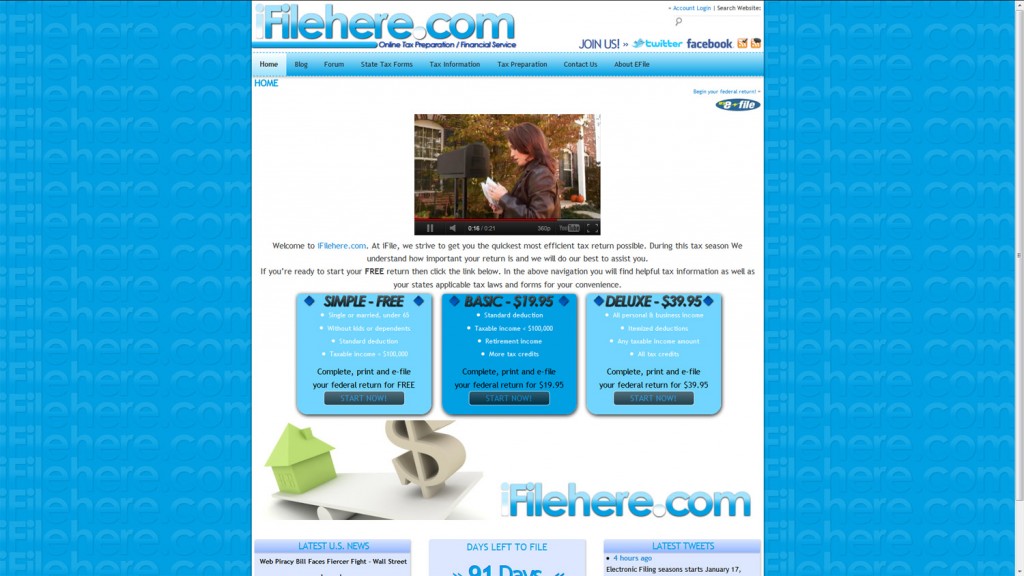 iFilehere.com Website Screen Shot